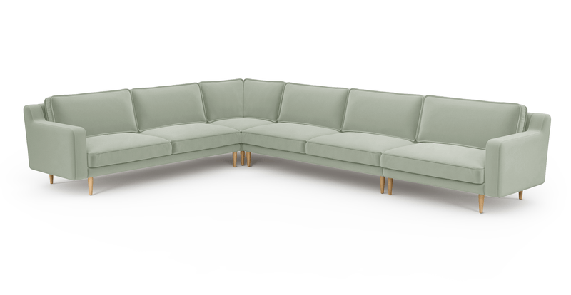 Klem Slim 383 x 283 Köşe Ahşap Ayak - Kadife