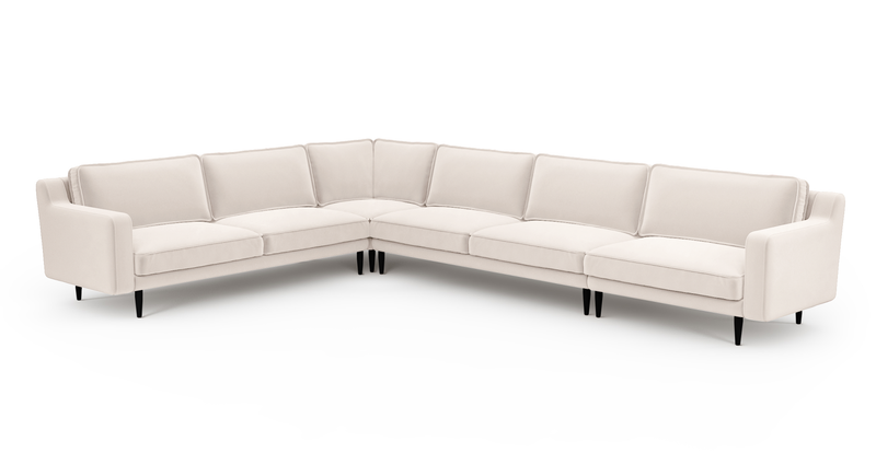 Klem Slim 383 x 283 Köşe Ahşap Ayak - Kadife