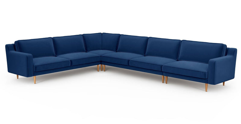 Klem Slim 383 x 283 Köşe Ahşap Ayak - Kadife
