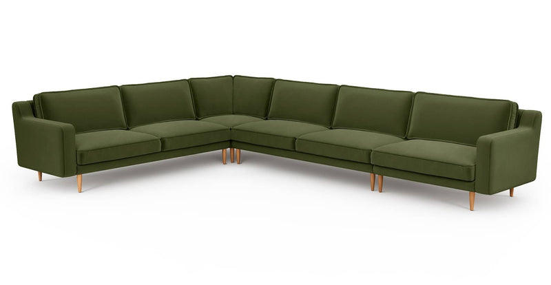 Klem Slim 383 x 283 Köşe Ahşap Ayak - Kadife
