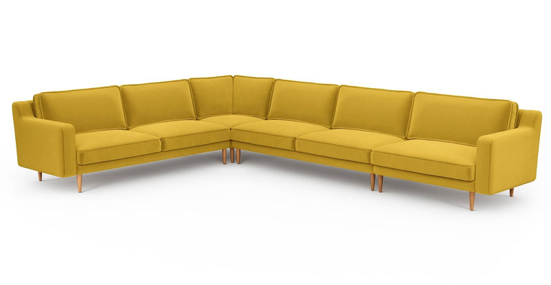 Klem Slim 383 x 283 Köşe Ahşap Ayak - Kadife