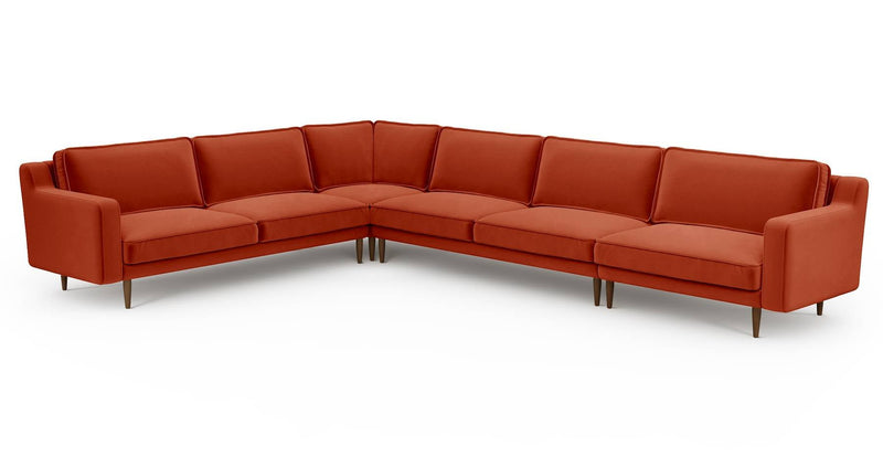 Klem Slim 383 x 283 Köşe Ahşap Ayak - Kadife