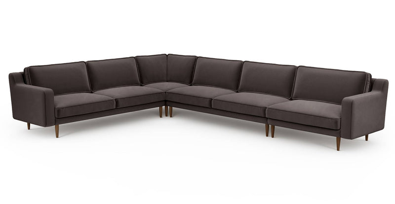 Klem Slim 383 x 283 Köşe Ahşap Ayak - Kadife