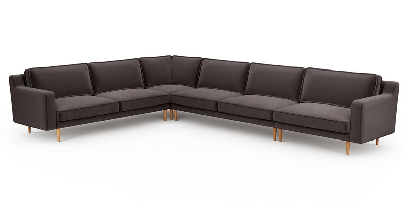 Klem Slim 383 x 283 Köşe Ahşap Ayak - Kadife