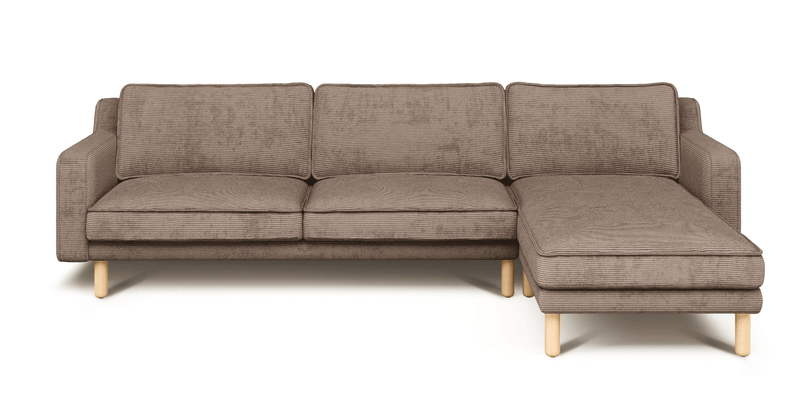 Klem Slim 292 x 171 Köşe Silindir Ahşap Ayak - Fitilli Kadife