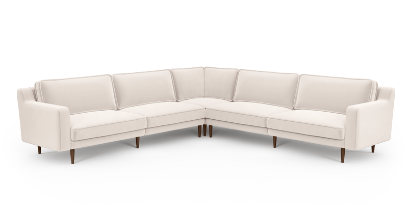 Klem Slim 303 x 303 Köşe Ahşap Ayak - Kadife
