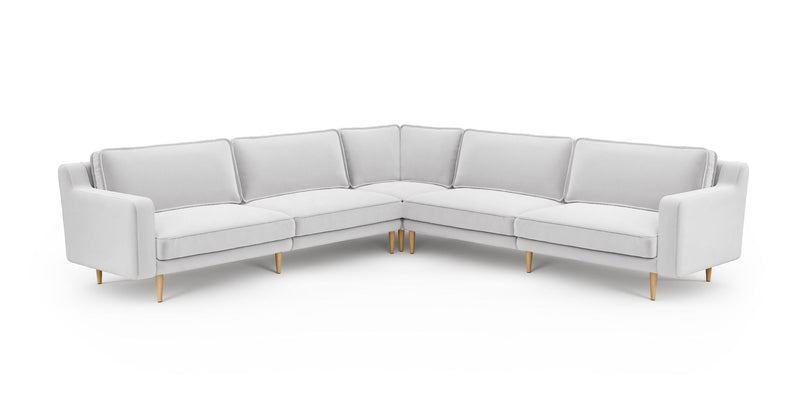 Klem Slim 303 x 303 Köşe Ahşap Ayak - Kadife