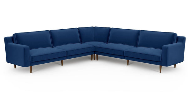 Klem Slim 303 x 303 Köşe Ahşap Ayak - Kadife