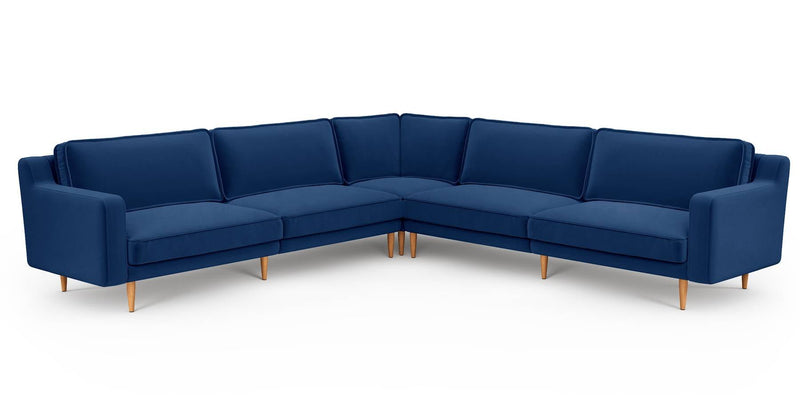 Klem Slim 303 x 303 Köşe Ahşap Ayak - Kadife