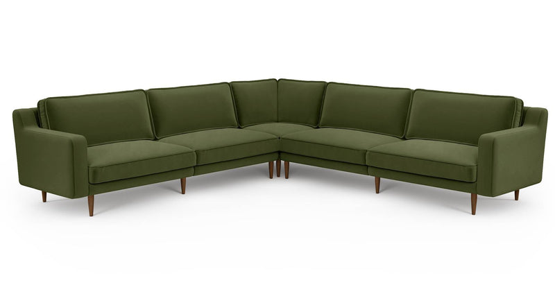 Klem Slim 303 x 303 Köşe Ahşap Ayak - Kadife