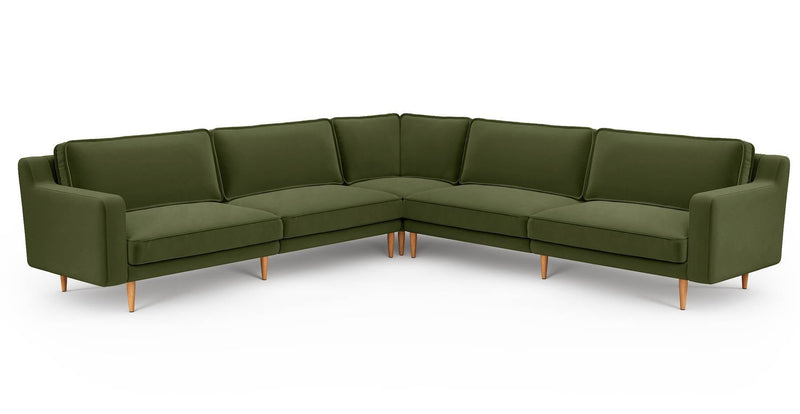Klem Slim 303 x 303 Köşe Ahşap Ayak - Kadife