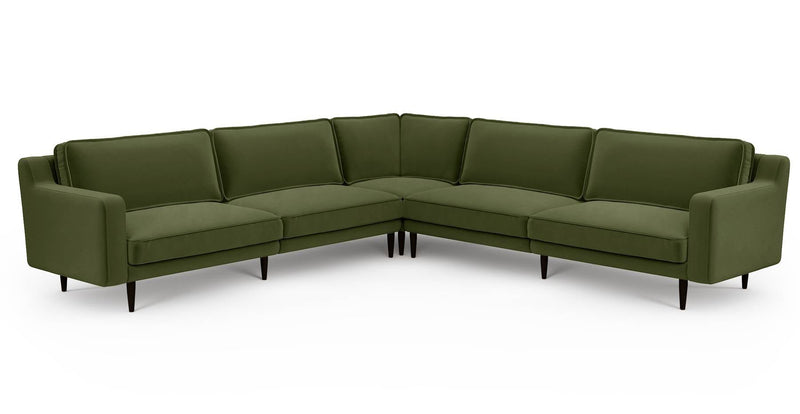 Klem Slim 303 x 303 Köşe Ahşap Ayak - Kadife