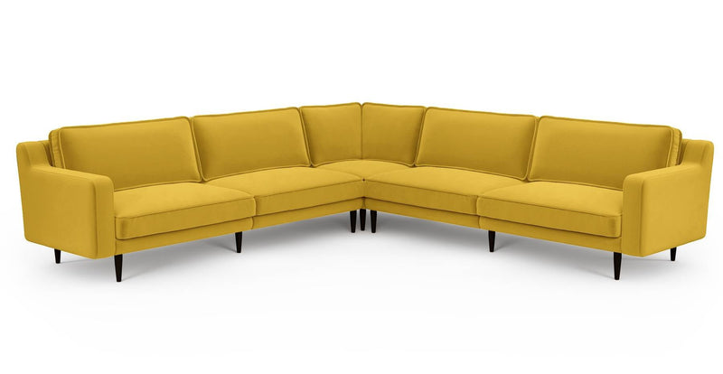 Klem Slim 303 x 303 Köşe Ahşap Ayak - Kadife
