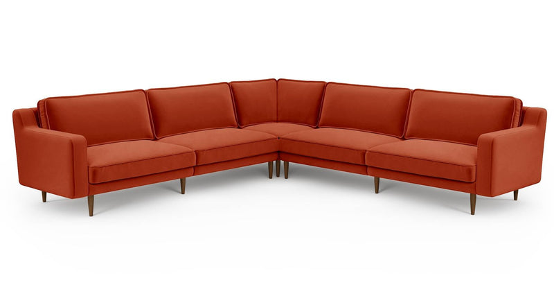 Klem Slim 303 x 303 Köşe Ahşap Ayak - Kadife