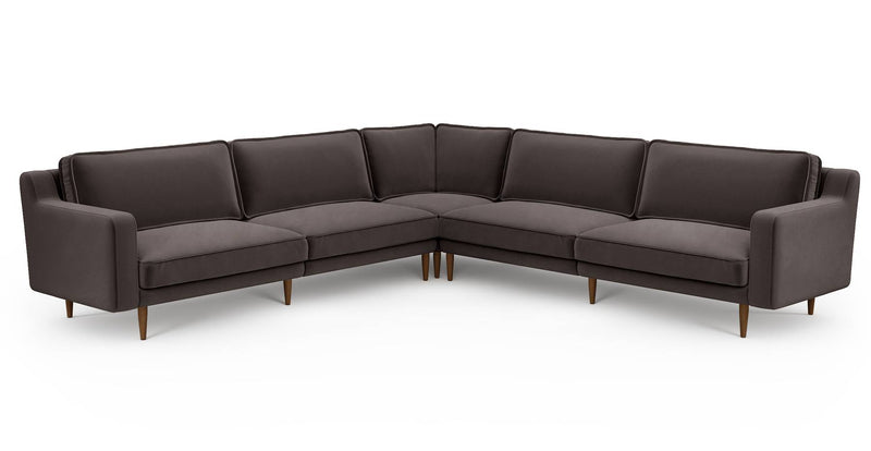 Klem Slim 303 x 303 Köşe Ahşap Ayak - Kadife