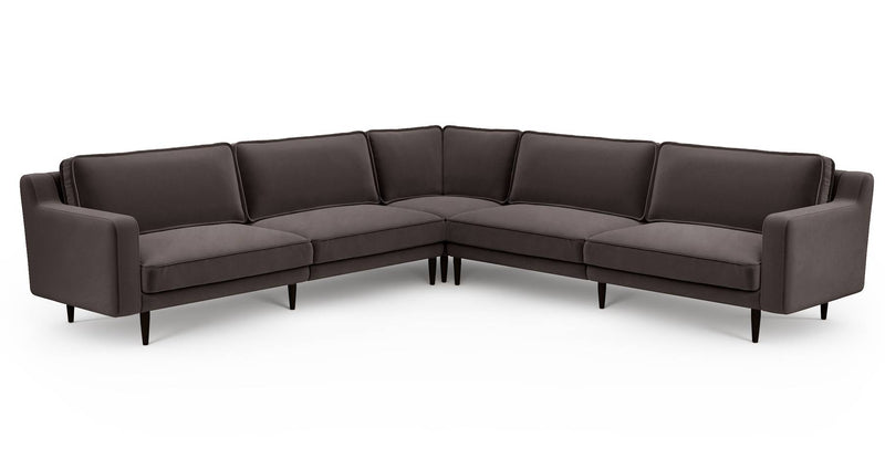 Klem Slim 303 x 303 Köşe Ahşap Ayak - Kadife