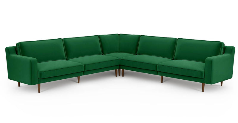Klem Slim 303 x 303 Köşe Ahşap Ayak - Kadife