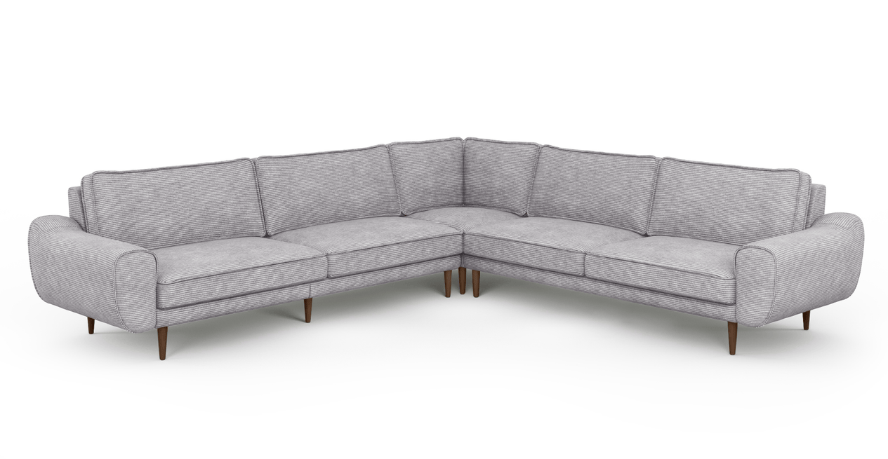 Klem 310 x 264 Köşe Ahşap Ayak - Fitilli Kadife
