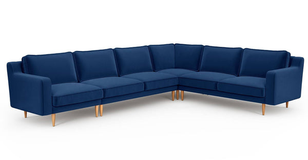 Klem Slim 334 x 257 Köşe Ahşap Ayak - Kadife