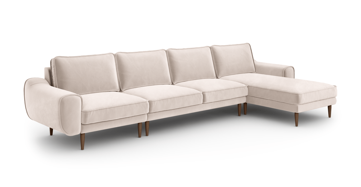 Klem 357 x 171 Köşe Ahşap Ayak - Kadife