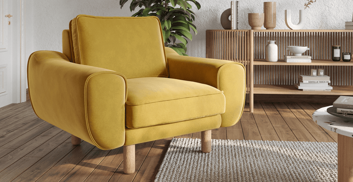 Klem Kemik Çağla Yeşili Hardal Koltuk Takımı - Normod