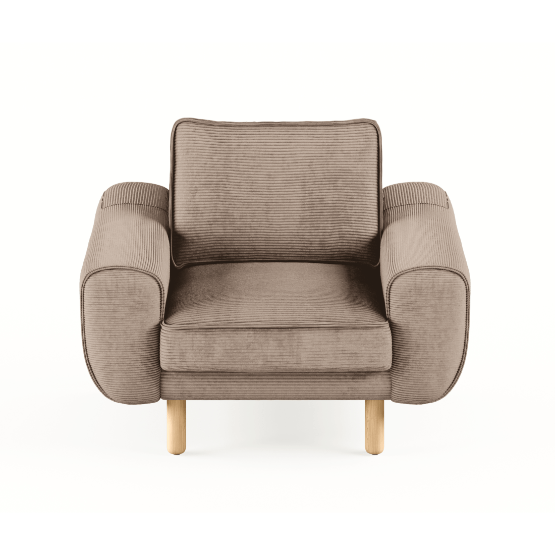 Kumaş: Fitilli Kadife - Renk: Sütlü Kahve - Normod