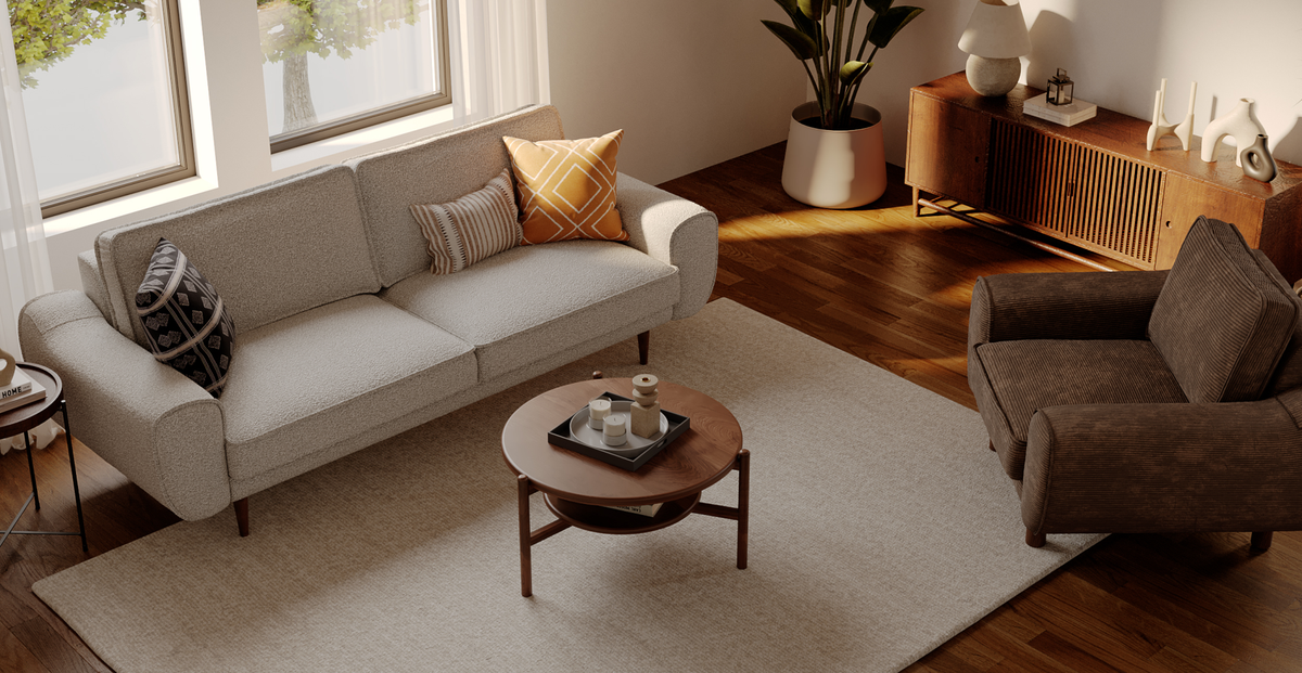 Klem Bukle Fitilli Kadife Koltuk Takımı - Normod