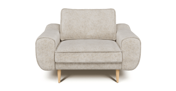 Klem Tekli Koltuk Large Ahşap Ayak - Doğal Doku