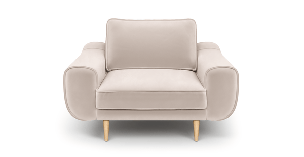 Klem Tekli Koltuk Large Ahşap Ayak - Kadife