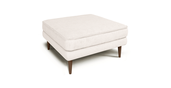 Klem Puf Ahşap Ayak - Fitilli Kadife