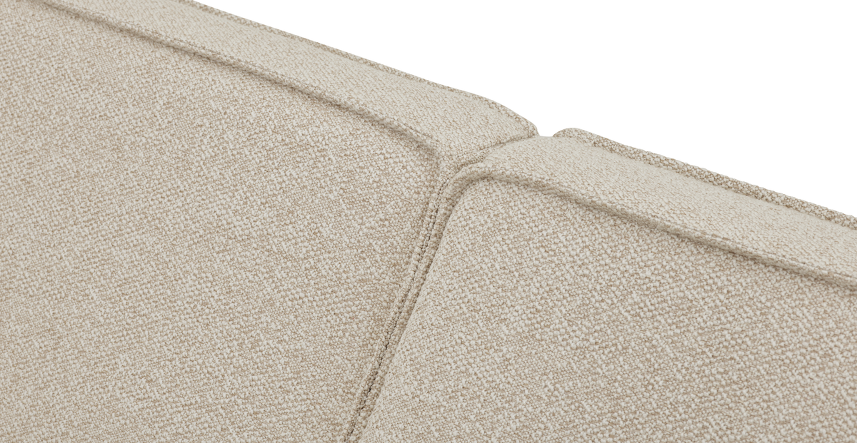 Klem İkili Koltuk Ahşap Ayak - Bukle