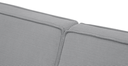 Klem Slim İkili Koltuk Silindir Ahşap Ayak - Fitilli Kadife