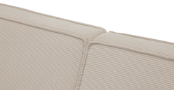 Klem Slim İkili Koltuk Silindir Ahşap Ayak - Fitilli Kadife