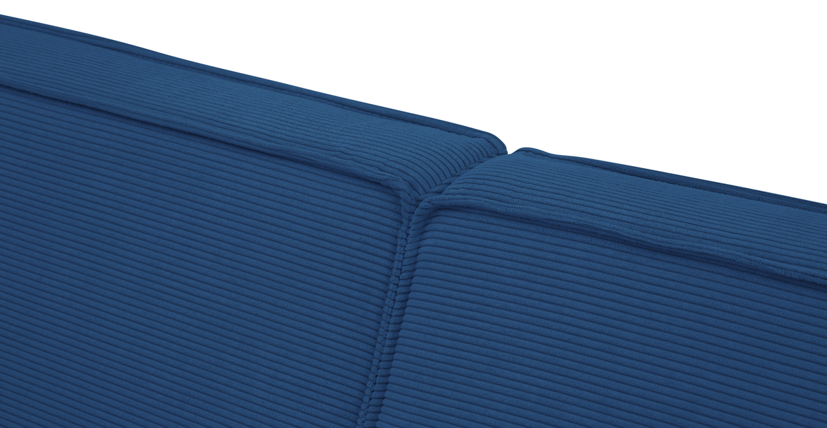 Klem Slim İkili Koltuk Silindir Ahşap Ayak - Fitilli Kadife