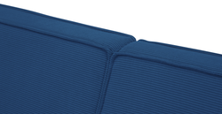 Klem Slim İkili Koltuk Silindir Ahşap Ayak - Fitilli Kadife