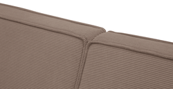 Klem Slim İkili Koltuk Silindir Ahşap Ayak - Fitilli Kadife