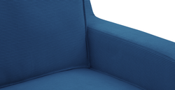 Klem Slim İkili Koltuk Silindir Ahşap Ayak - Fitilli Kadife