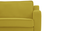 Klem Slim İkili Koltuk Silindir Ahşap Ayak - Fitilli Kadife