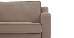 Klem Slim İkili Koltuk Silindir Ahşap Ayak - Fitilli Kadife