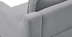 Klem Slim İkili Koltuk Silindir Ahşap Ayak - Fitilli Kadife