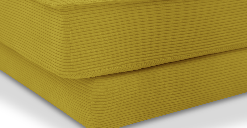 Klem 357 x 171 Köşe Ahşap Ayak - Fitilli Kadife
