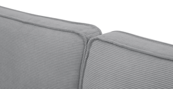 Klem Slim İkili Koltuk Silindir Ahşap Ayak - Fitilli Kadife