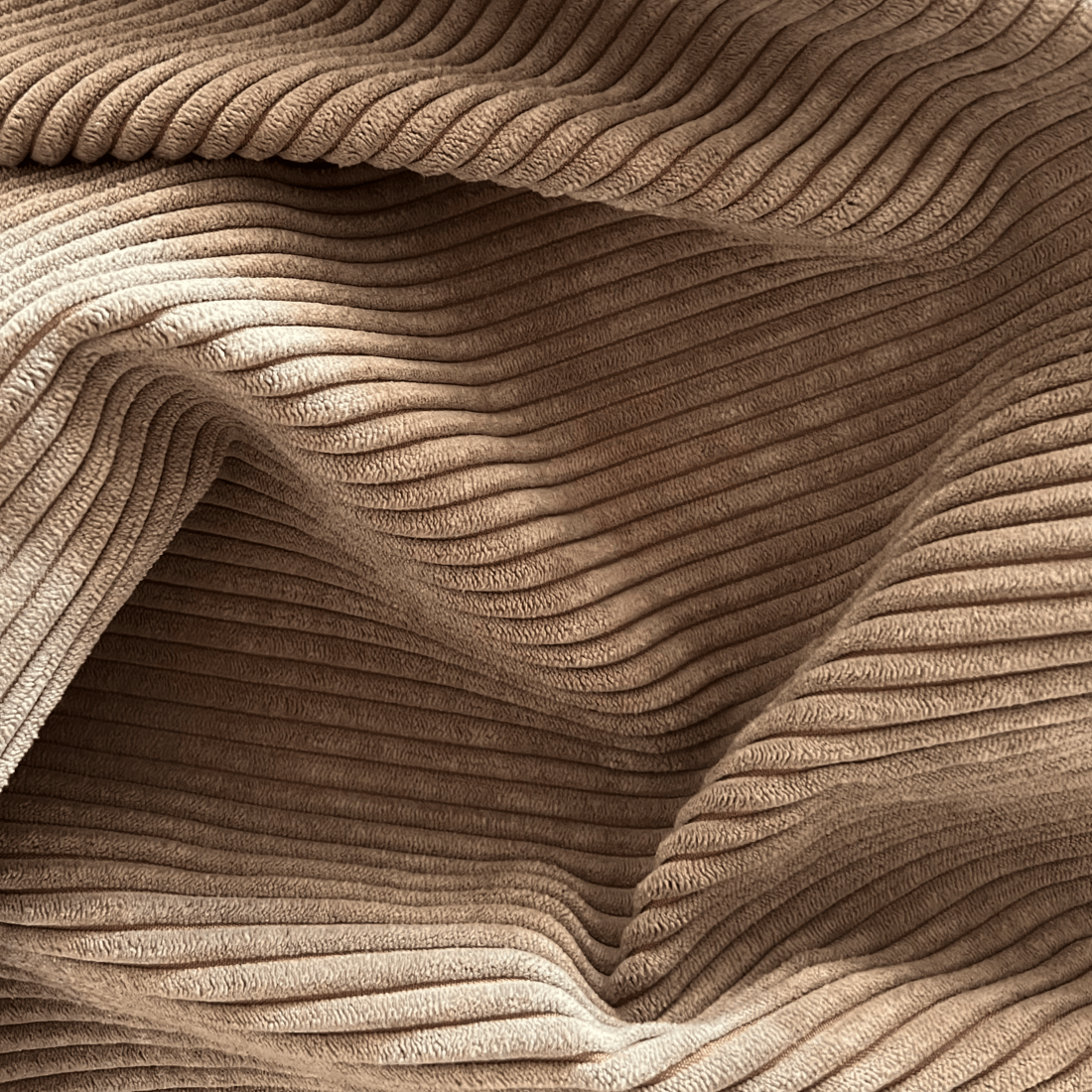 Kumaş: Fitilli Kadife - Renk: Sütlü Kahve - Normod