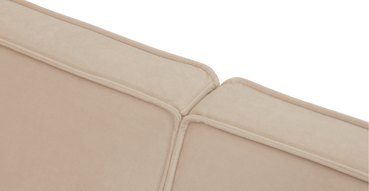 Klem Üçlü Koltuk Large Ahşap Ayak - Kadife