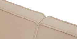 Klem Üçlü Koltuk Large Ahşap Ayak - Kadife