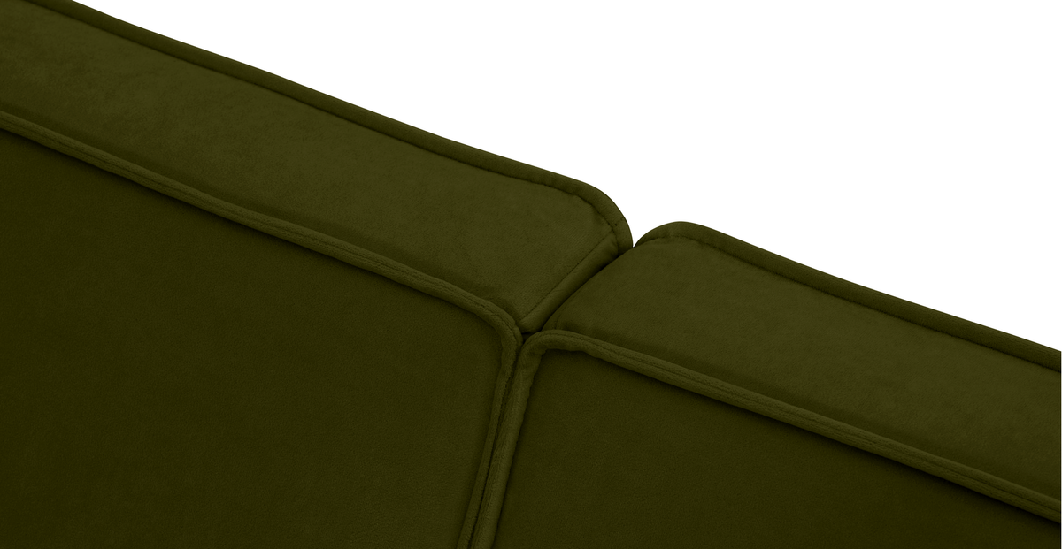 Klem Üçlü Koltuk Large Ahşap Ayak - Kadife