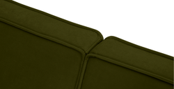 Klem Üçlü Koltuk Large Ahşap Ayak - Kadife