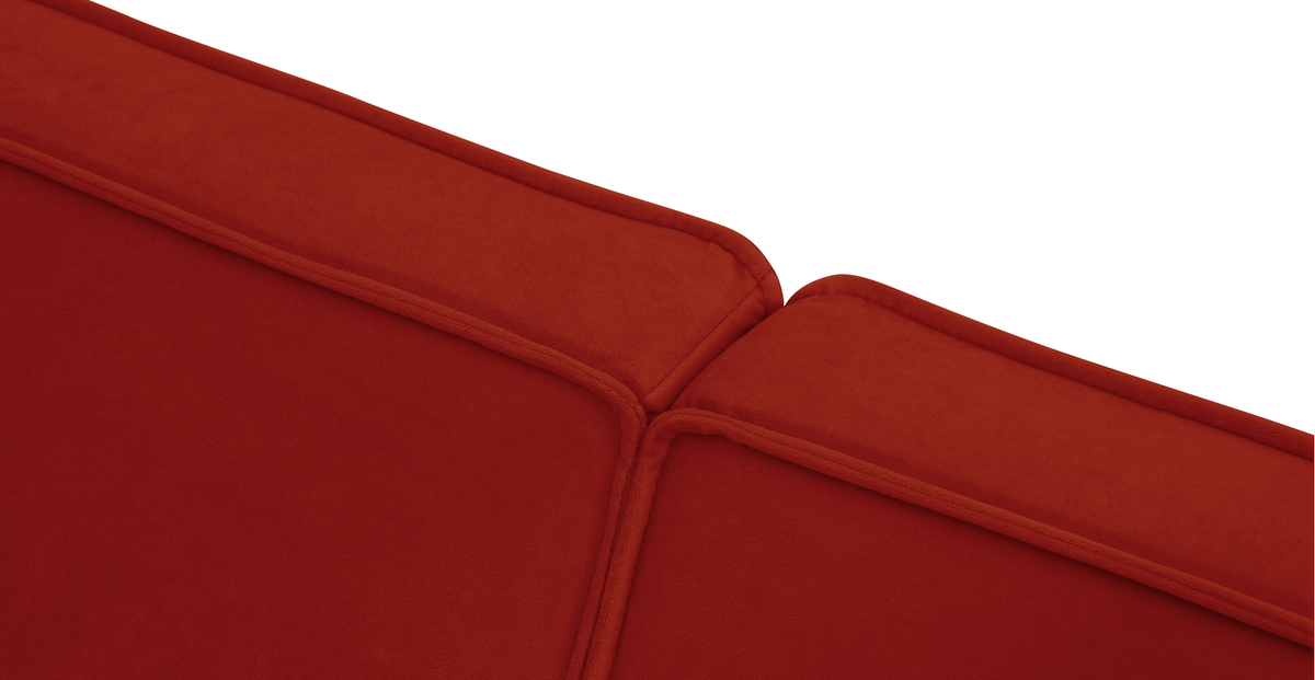 Klem Üçlü Koltuk Large Ahşap Ayak - Kadife