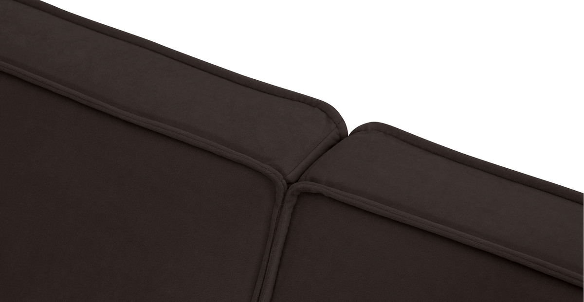 Klem Üçlü Koltuk Large Ahşap Ayak - Kadife