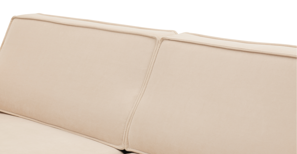 Klem Üçlü Koltuk Large Ahşap Ayak - Kadife